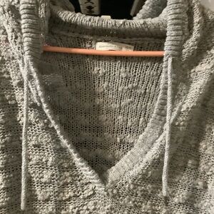 Abercrombie & Fitch Light Gray Cowl Neck Sweater, hoodie‎